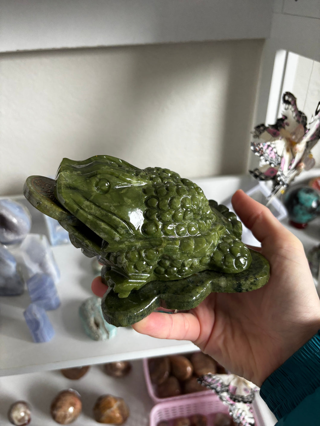 Green Jade Money Frog