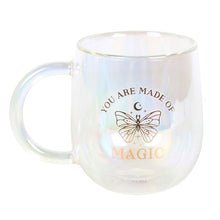 Load image into Gallery viewer, You Are Made of Magic Iridescent Double Walled Glass Mug
