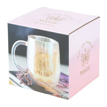 Load image into Gallery viewer, You Are Made of Magic Iridescent Double Walled Glass Mug
