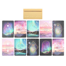 Load image into Gallery viewer, Ethereal Affirmation Cards with Wooden Stand
