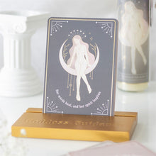 Load image into Gallery viewer, Goddess Energy Affirmation Cards with Wooden Stand
