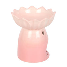 Load image into Gallery viewer, Pink Water Lily Oil Burner and Wax Warmer
