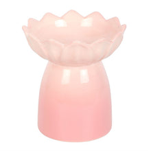 Load image into Gallery viewer, Pink Water Lily Oil Burner and Wax Warmer
