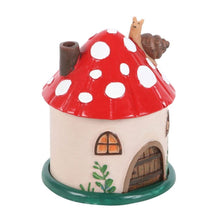 Load image into Gallery viewer, Mushroom House Resin Incense Cone Burner
