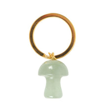 Load image into Gallery viewer, Aventurine Crystal Mushroom Keyring
