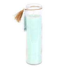 Load image into Gallery viewer, White Sage Tube Candle with Clear Quartz Crystals
