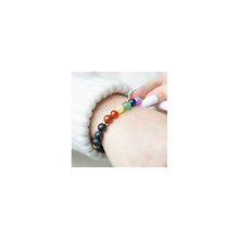 Load image into Gallery viewer, Seven Chakra Mixed Gemstone Essential Oil Bracelet
