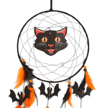 Load image into Gallery viewer, Black Cat Halloween Dreamcatcher
