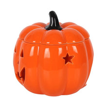 Load image into Gallery viewer, Orange Jack-O-Lantern Oil Burner
