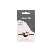 Load image into Gallery viewer, Pair of Yin Yang Best Friend Charm Bracelets
