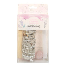 Load image into Gallery viewer, Smudge Kit with Rose Quartz Crystal
