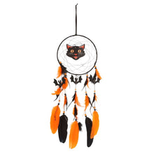 Load image into Gallery viewer, Black Cat Halloween Dreamcatcher
