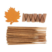 Load image into Gallery viewer, Autumn Leaf Orange &amp; Cinnamon Incense Gift Set
