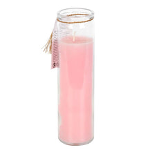 Load image into Gallery viewer, Mystic Rose Tube Candle with Rose Quartz Crystals
