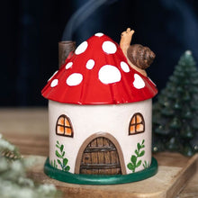 Load image into Gallery viewer, Mushroom House Resin Incense Cone Burner
