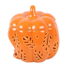 Load image into Gallery viewer, Orange Autumn Leaves Pumpkin Oil Burner
