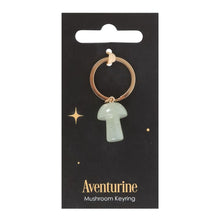 Load image into Gallery viewer, Aventurine Crystal Mushroom Keyring
