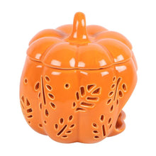 Load image into Gallery viewer, Orange Autumn Leaves Pumpkin Oil Burner
