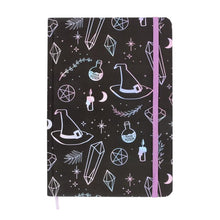 Load image into Gallery viewer, Crystal Witch Print A5 Notebook
