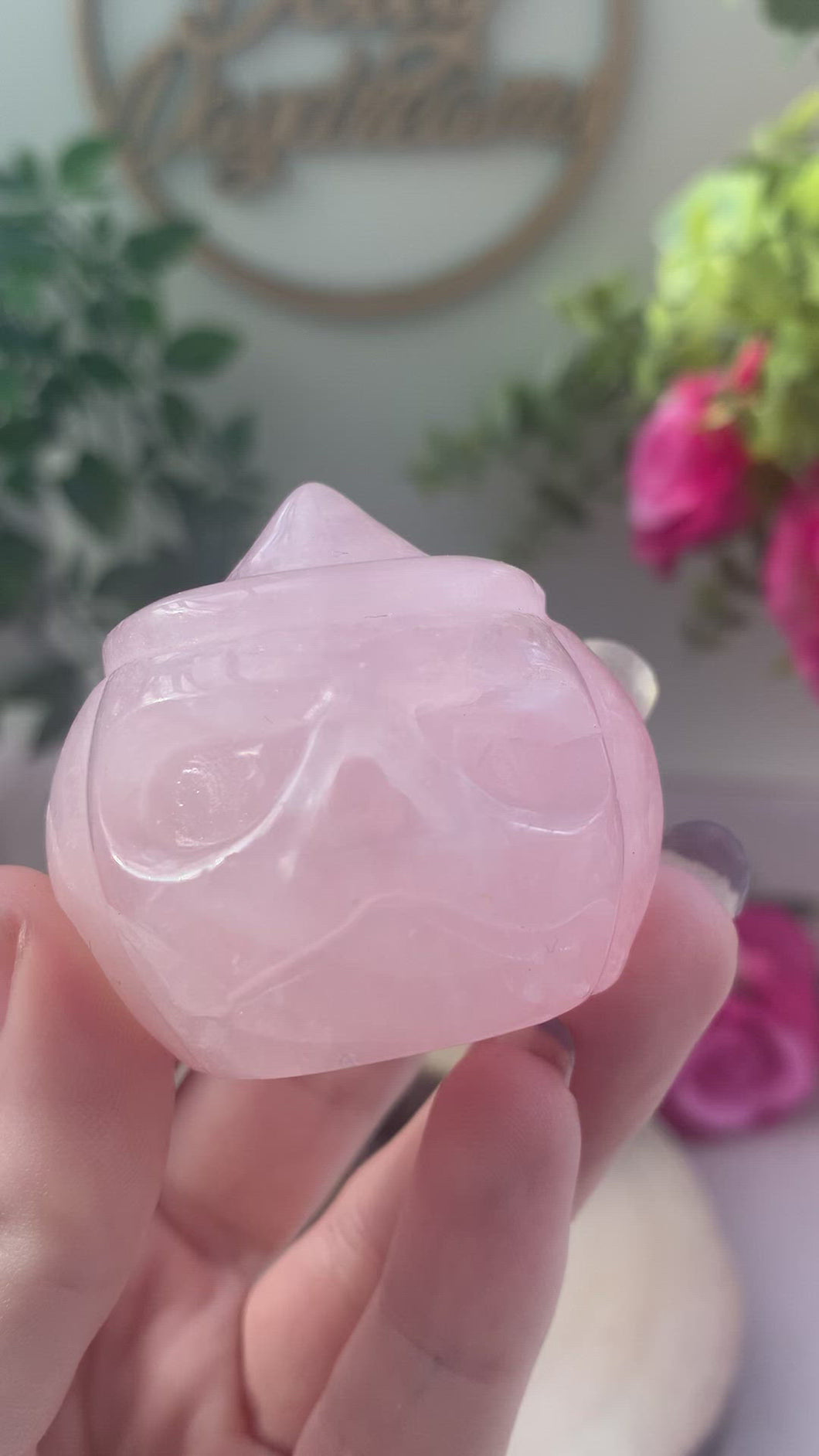 Rose Quartz Pumpkin