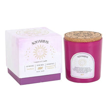 Load image into Gallery viewer, Aquarius Bergamot &amp; Mandarin Gemstone Zodiac Candle
