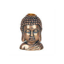 Load image into Gallery viewer, Bronze Buddha Head Backflow Incense Burner
