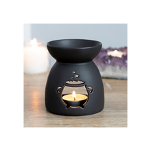 Load image into Gallery viewer, Black Cauldron Cut Out Oil Burner
