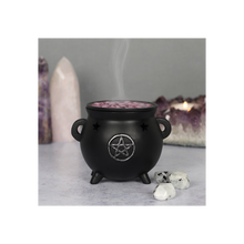 Load image into Gallery viewer, Pentagram Cauldron Incense Cone Holder
