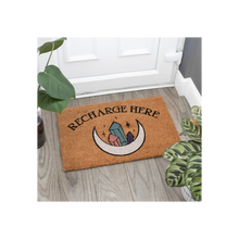 Load image into Gallery viewer, Natural Recharge Here Crystal Doormat
