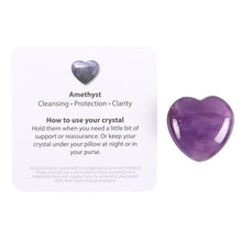 Load image into Gallery viewer, You Are Special to Me Amethyst Crystal Heart in a Bag
