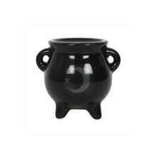 Load image into Gallery viewer, Mystical Moon Cauldron Ceramic Incense Holder
