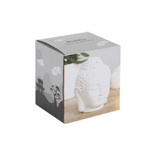 Load image into Gallery viewer, White Buddha Head Oil Burner
