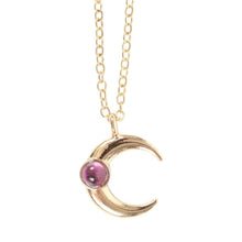 Load image into Gallery viewer, The Moon Celestial Amethyst Necklace Card
