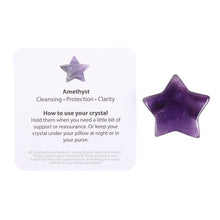 Load image into Gallery viewer, Friends Are Like Stars Lucky Amethyst Crystal Star in a Bag
