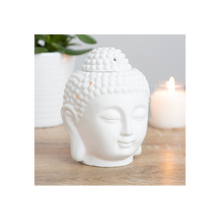 Load image into Gallery viewer, White Buddha Head Oil Burner
