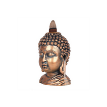 Load image into Gallery viewer, Bronze Buddha Head Backflow Incense Burner
