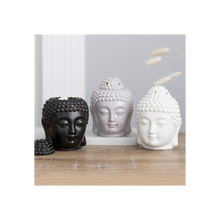 Load image into Gallery viewer, White Buddha Head Oil Burner
