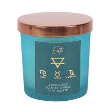 Load image into Gallery viewer, Earth Element Sandalwood Crystal Chip Candle
