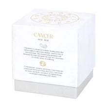 Load image into Gallery viewer, Cancer sign Orange &amp; Chamomile Gemstone Zodiac Candle
