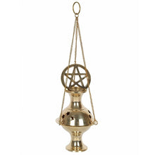 Load image into Gallery viewer, Metal Pentagram Incense Censer
