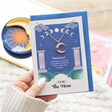 Load image into Gallery viewer, The Moon Celestial Amethyst Necklace Card
