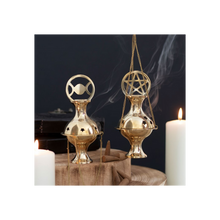 Load image into Gallery viewer, Metal Pentagram Incense Censer
