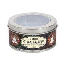 Load image into Gallery viewer, Goloka Seven Chakra Soya Wax Candle
