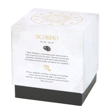 Load image into Gallery viewer, Scorpio Black Oudh Gemstone Zodiac Candle
