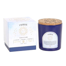 Load image into Gallery viewer, Taurus Amber &amp; Vanilla Gemstone Zodiac Candle
