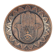 Load image into Gallery viewer, Hand of Hamsa Incense Holder Plate
